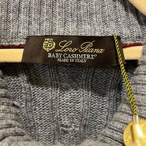 Lori piana baby cashmere bomber /knit sweater